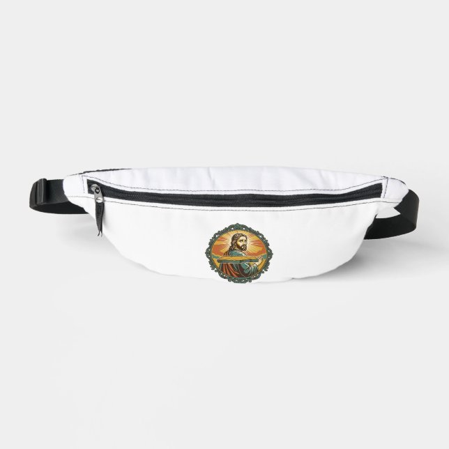Embarrassed Jesus Tripping Flat Surface Public Clu Fanny Pack (Front)