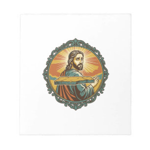 Embarrassed Jesus Tripping Flat Surface Public Clu Notepad