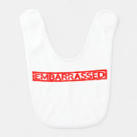 Embarrassed Stamp Baby Bib