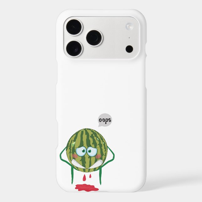 Embarrassed Watermelon  Iphone Case (Back)