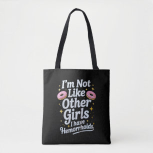 Embarrassing Hemorrhoids Inappropriate Adult Humor Tote Bag