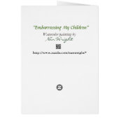 Embarrassing My Children Whimsical Lady Cards (Back)
