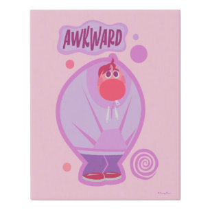 Embarrassment "Awkward" Faux Canvas Print