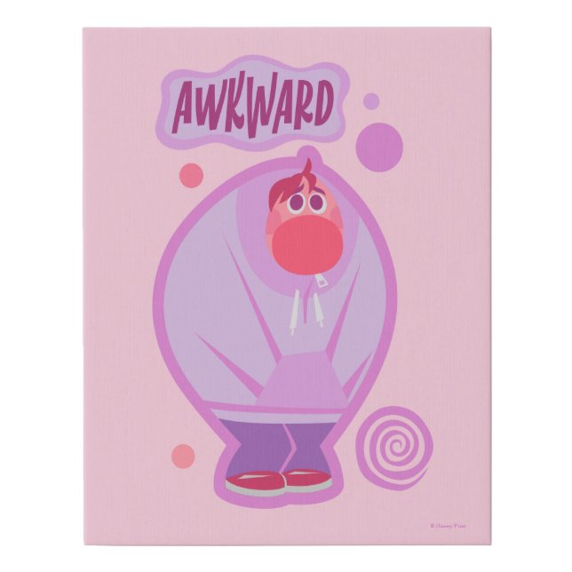 Embarrassment "Awkward" Faux Canvas Print (Front)
