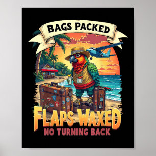 Embarring Adult Humor Bags Packed Flaps Waxed Poster