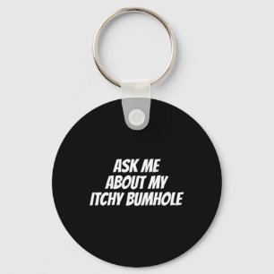 Embarring Bachelor Party Forfeit Itchy Bum Keychain