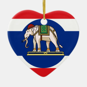 Embassador Thailand, Thailand flag Ceramic Ornament