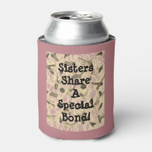 Embellished Floating Bows Sister Can Cooler