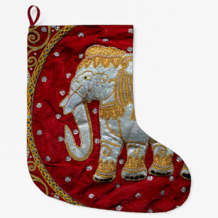 17.7 Inches Large Christams Stocking for Family Holiday Xmas Party Decorations Gift Hipster Elephant Christmas Stockings 17.7 Inches Large Christams Stocking for Family Holiday Xmas Party Decorations Gift Hipster Elephant Christmas Stockings