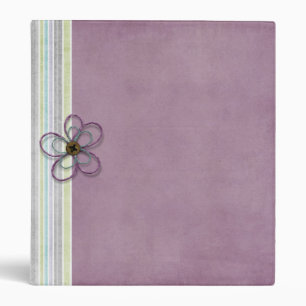 Embellished Purple w/stripes Any Use binder