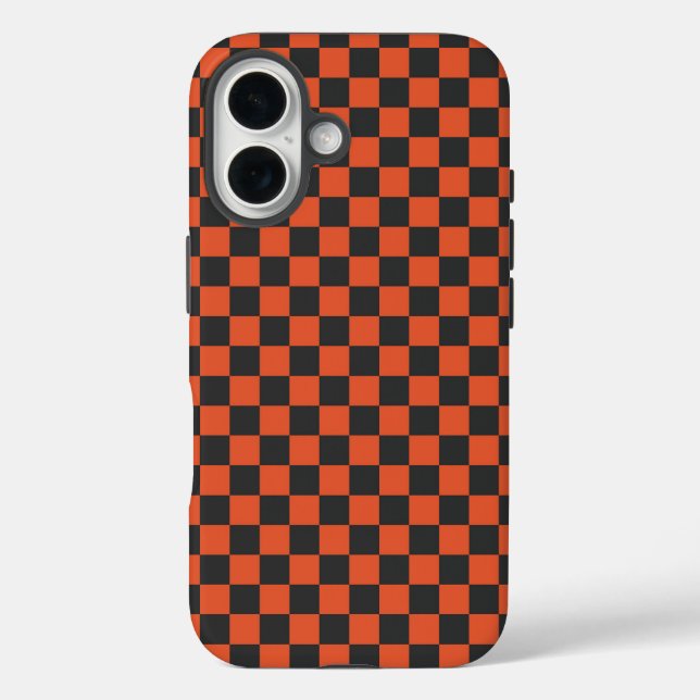 Ember and ash checkerboard pattern Case-Mate iPhone case (Back)