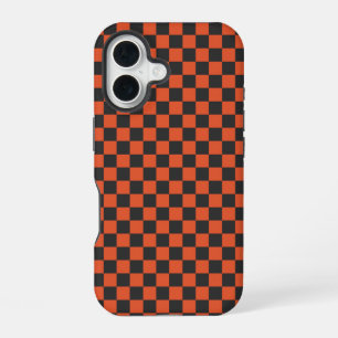 Ember and ash checkerboard pattern iPhone 16 case