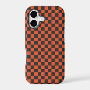 Ember and ash checkerboard pattern iPhone 17 case