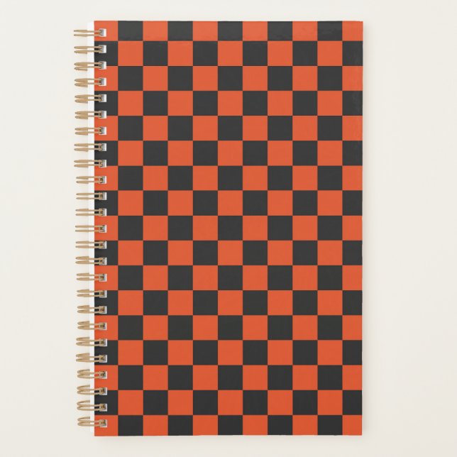 Ember and ash checkerboard pattern planner (Front)