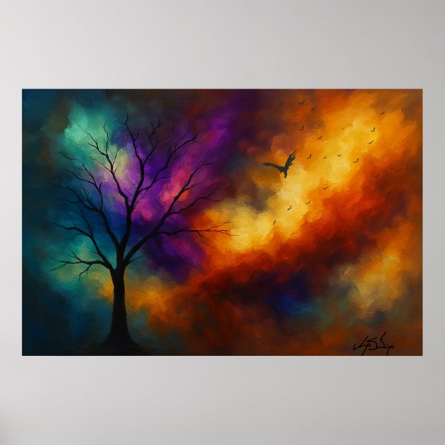 Ember Ascent Landscape Poster (Front)