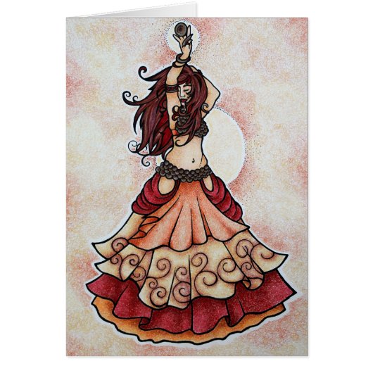 Ember belly dance art cards (Front)