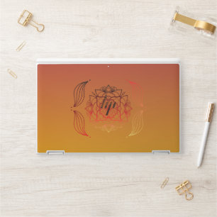 Ember Bloom – Fiery Botanical Radiance HP Laptop Skin