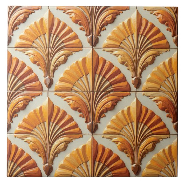 Ember Blooms Ceramic Tile (Front)