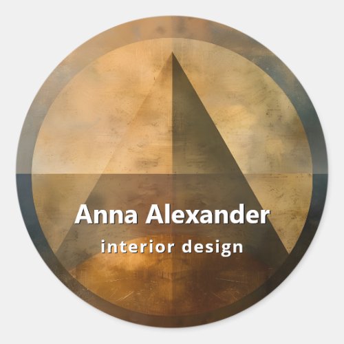 Ember Canopy | Minimal Design Classic Round Sticker