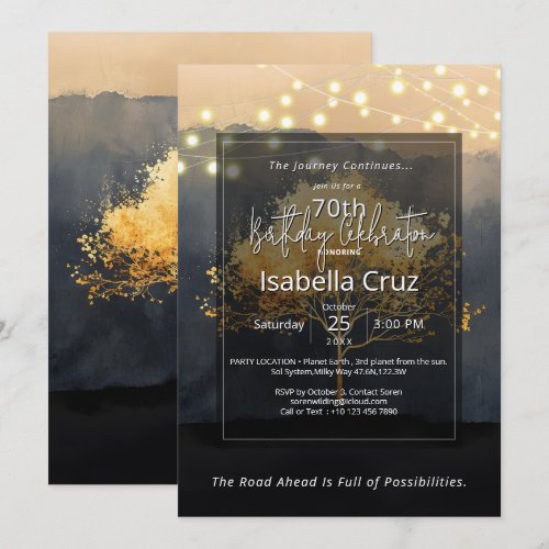 Ember Canopy | Minimal Design Invitation