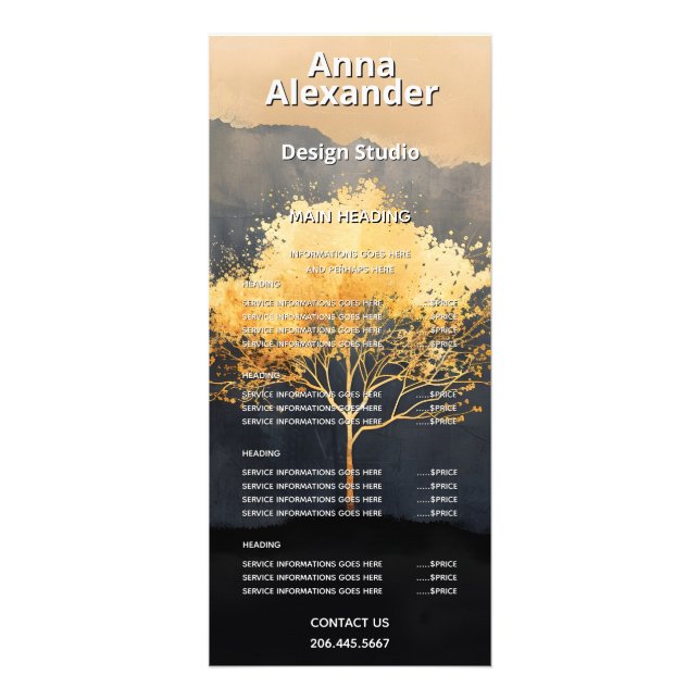 Ember Canopy | Minimal Design Rack Card (Front)