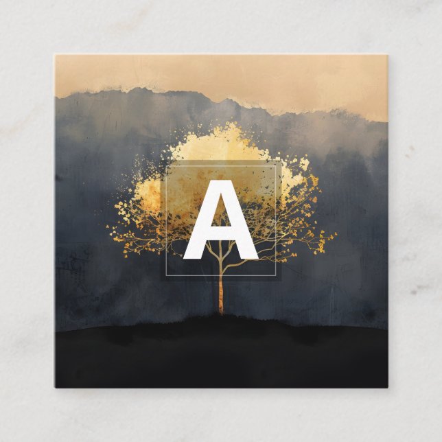 Ember Canopy | Minimal Design Square Business Card (Front)