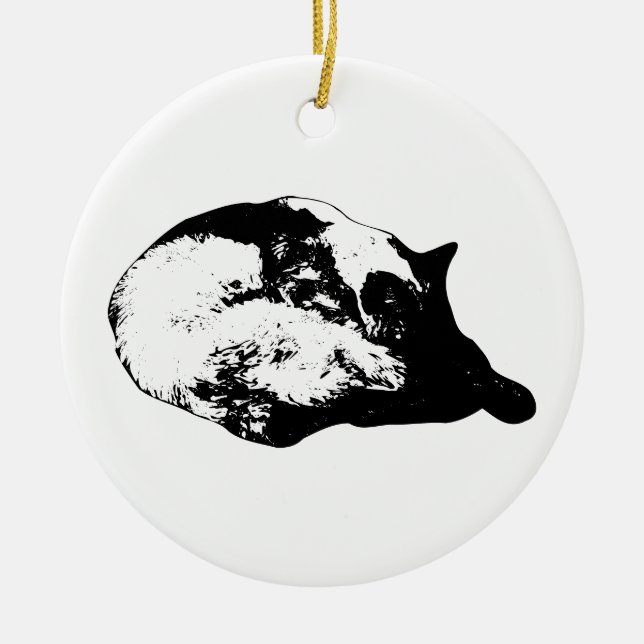 ember-corner warmth ceramic ornament (Front)