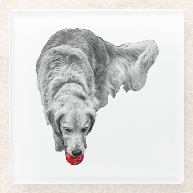 Ember Focus Glass Coaster (Front)