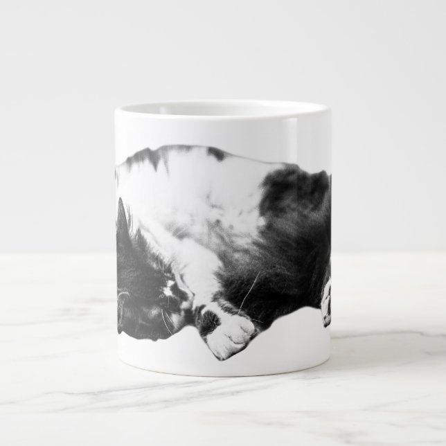 Ember-Glow Catnap Giant Coffee Mug (Front)