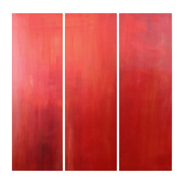 Ember glow red abstract wall art (Front)