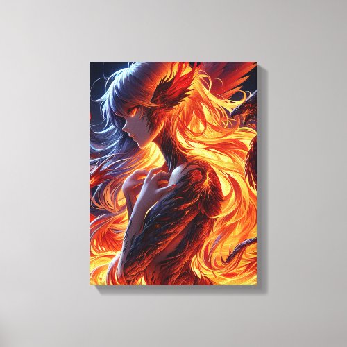 Ember Heart, Dragon Soul Canvas Print