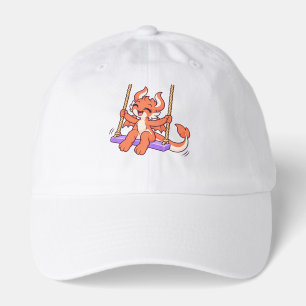 Ember Laughing Dragon on a Swing Classic Dad Hat
