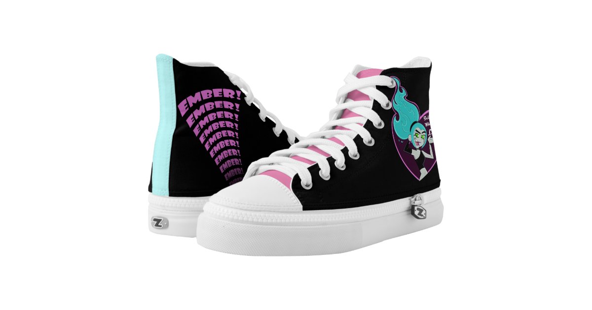 Ember Mclain Tell Me Who You Love High Top Sneakers Zazzle