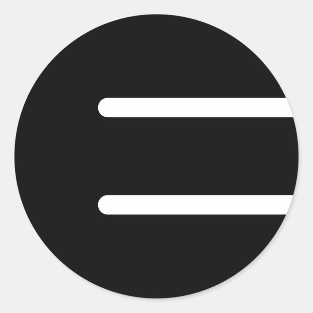 Ember Music "Black E" Sticker - 3" (Front)