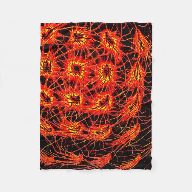 Ember Neural Radiance Fleece Blanket (Front)