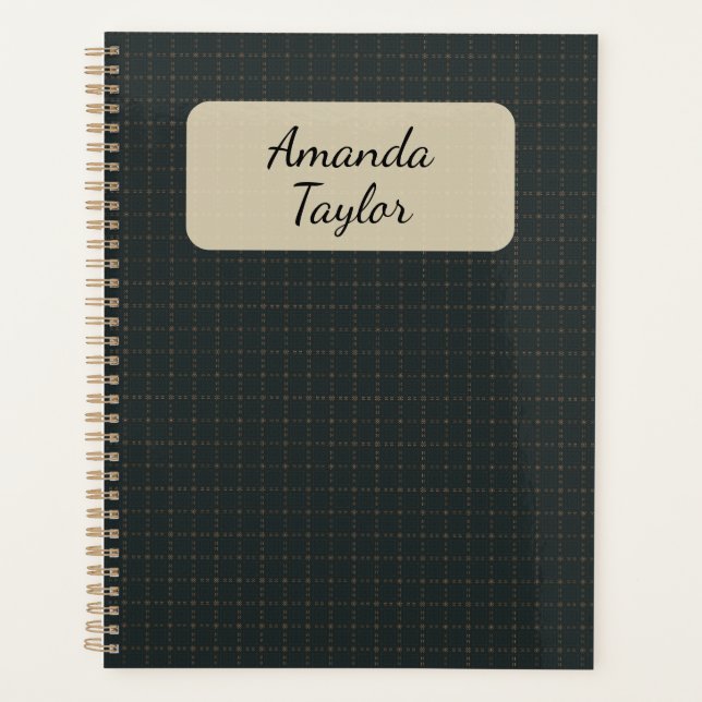 Ember Night Mosaic Personalized Planner - Standard (Front)