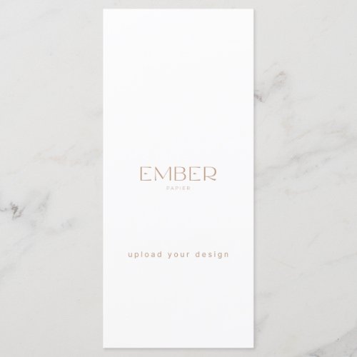 Ember Papier 4x9 Menu Custom Upload Your Design 