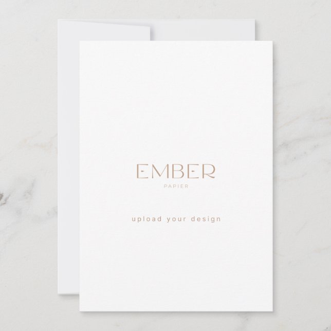 Ember Papier 5x7 Custom Invite Upload Your Design (Front)