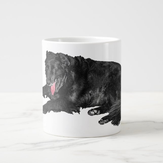 Ember-Tongue Calm for Leafy Mornings Giant Coffee Mug (Front)