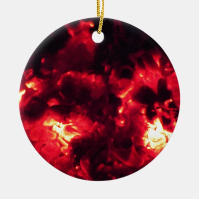 embers ceramic ornament (Front)