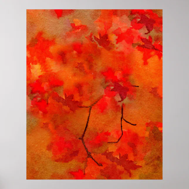 Embers of Autumn Poster | Zazzle