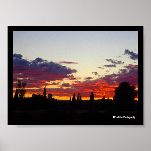Embers of Twilight Landscape Poster