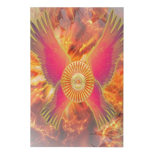 Embers of Vitality Unleashing the Fire of Life Faux Canvas Print