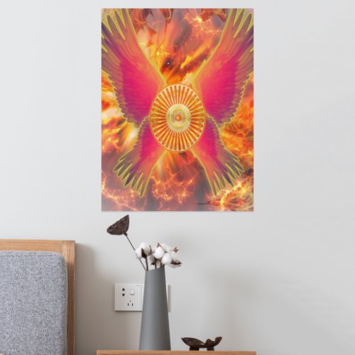 Embers of Vitality Unleashing the Fire of Life Foil Prints