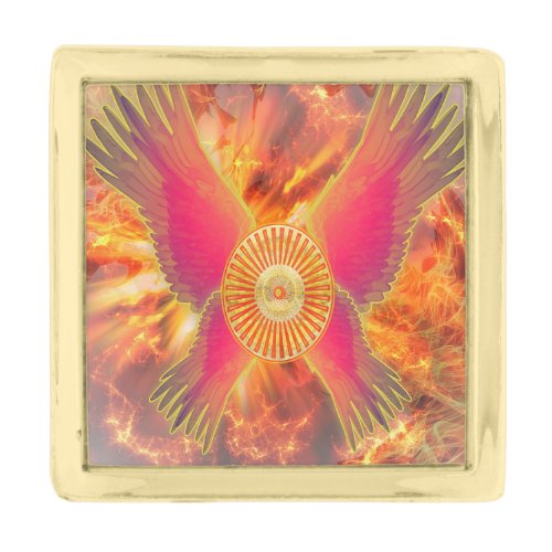 Embers of Vitality Unleashing the Fire of Life Gold Finish Lapel Pin