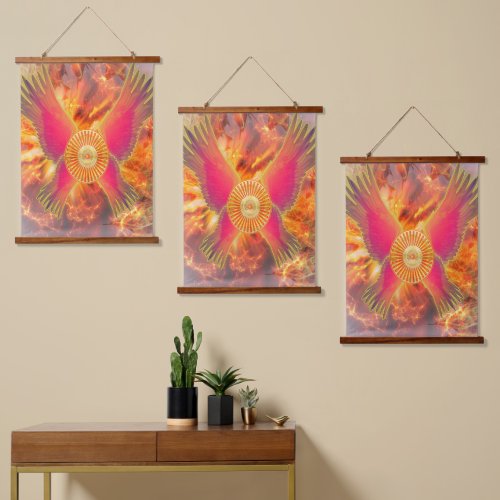 Embers of Vitality Unleashing the Fire of Life Hanging Tapestry