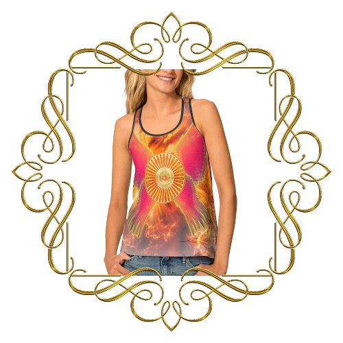 Embers of Vitality Unleashing the Fire of Life Tank Top