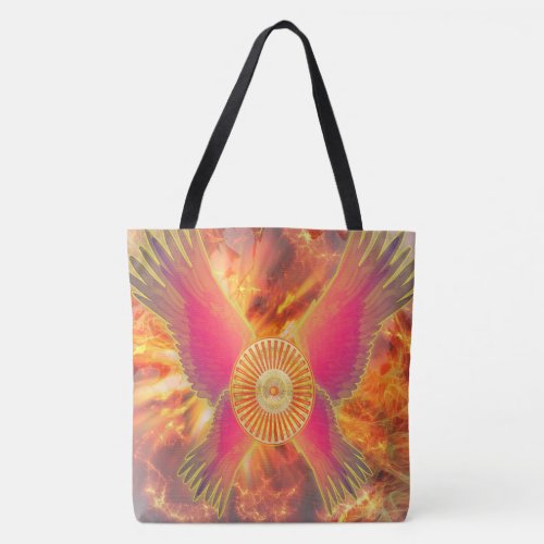 Embers of Vitality Unleashing the Fire of Life Tote Bag
