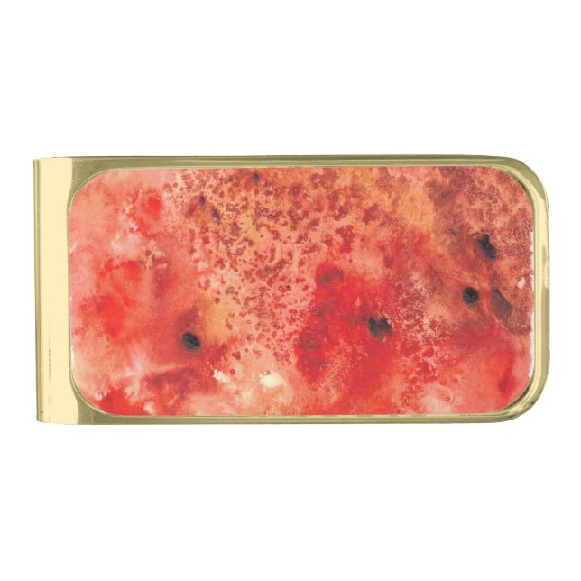 Embers Unfolding Gold Finish Money Clip (Front)