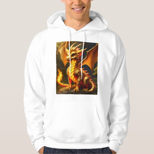 Emblazoned across the design is the title Flames  Hoodie